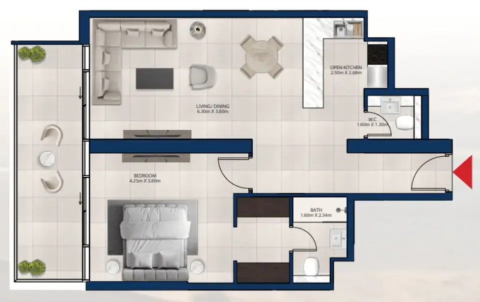 Dubai Investments Real Estate Al Vista floor plan