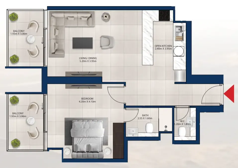 Dubai Investments Real Estate Al Vista floor plan