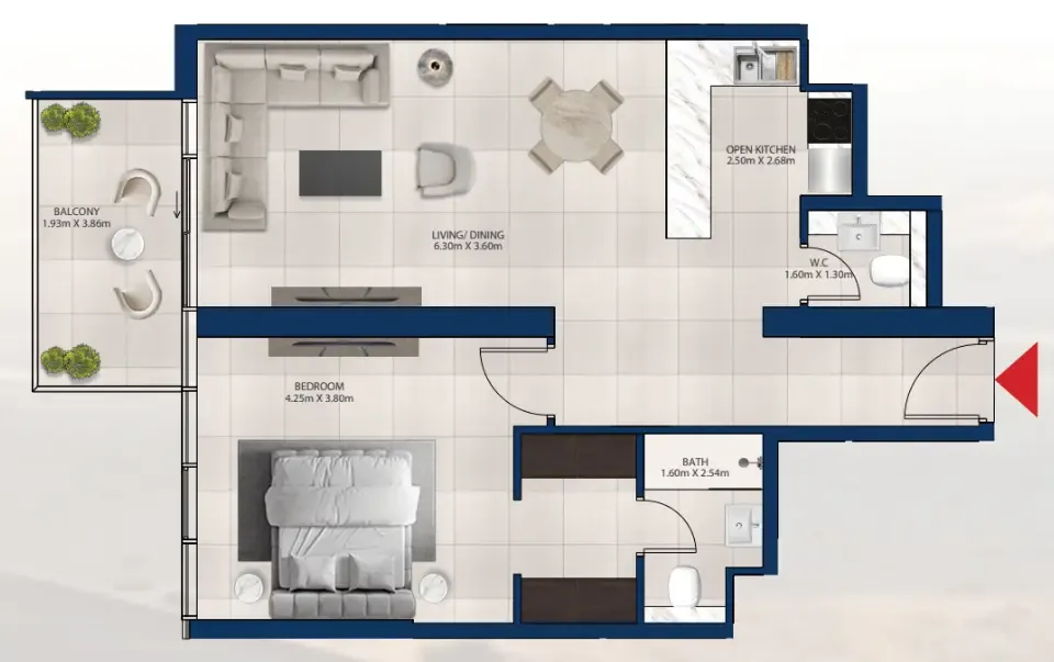 Dubai Investments Real Estate Al Vista floor plan