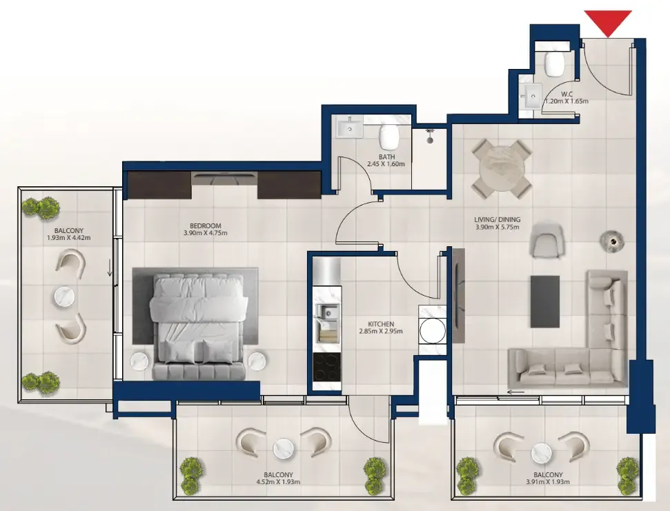 Dubai Investments Real Estate Al Vista floor plan