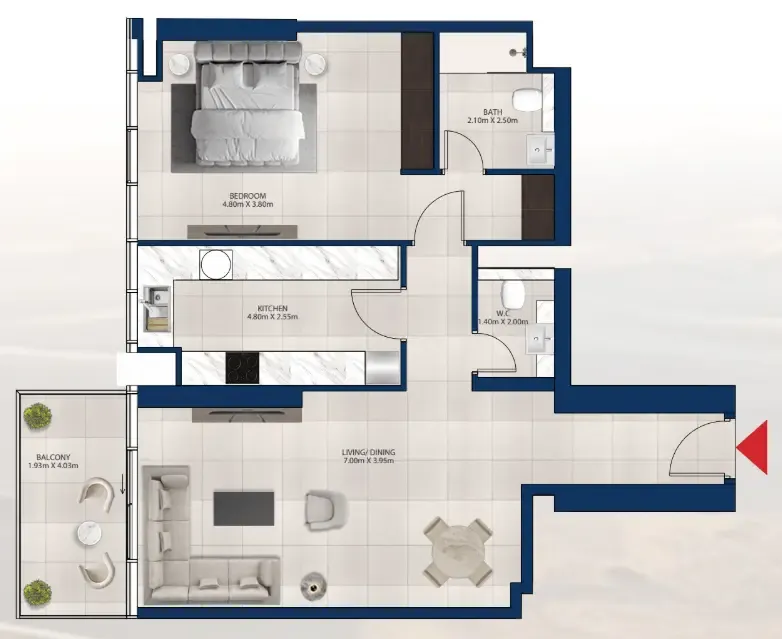 Dubai Investments Real Estate Al Vista floor plan