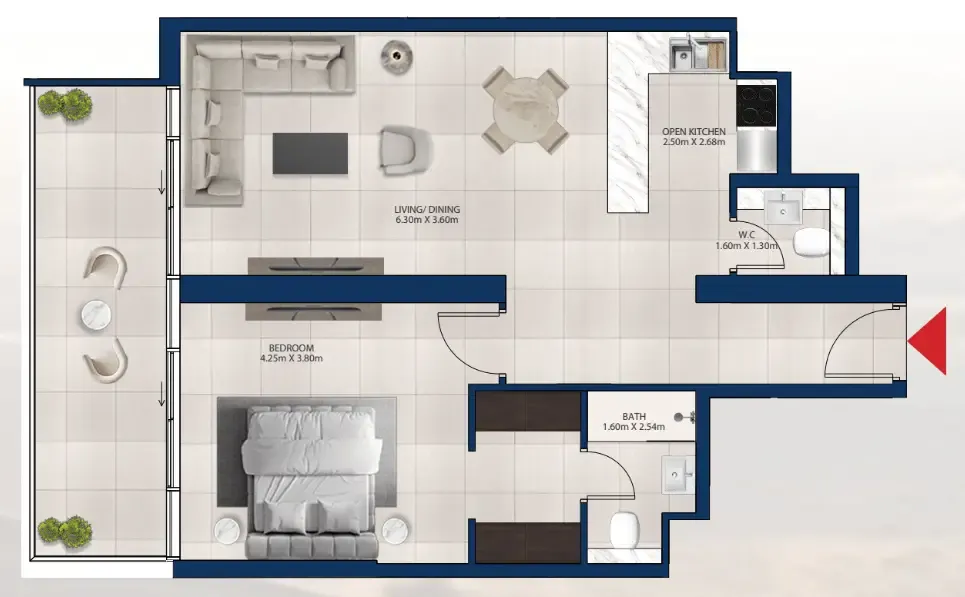 Dubai Investments Real Estate Al Vista floor plan
