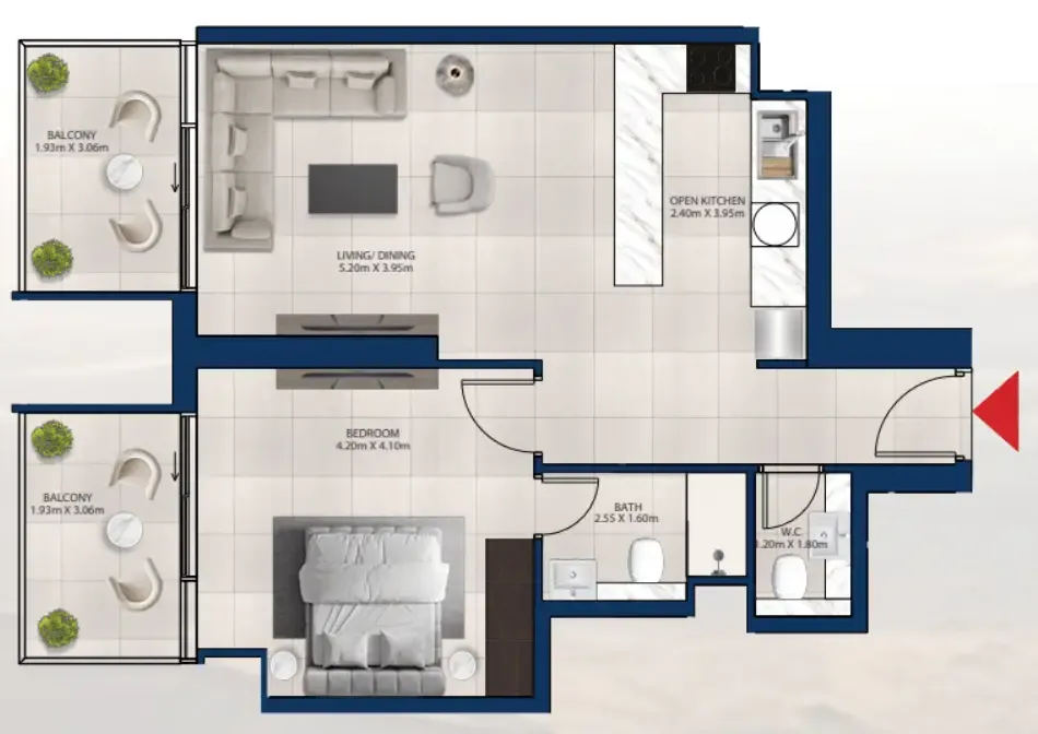 Dubai Investments Real Estate Al Vista floor plan