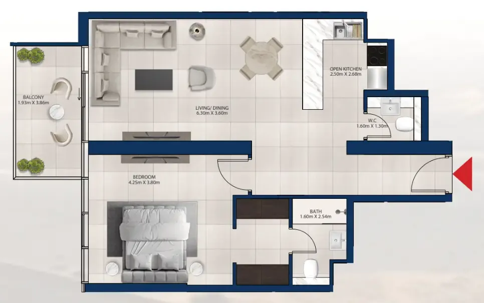 Dubai Investments Real Estate Al Vista floor plan