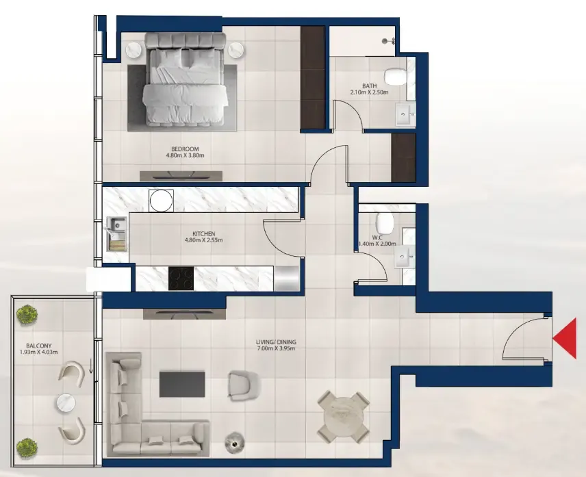 Dubai Investments Real Estate Al Vista floor plan