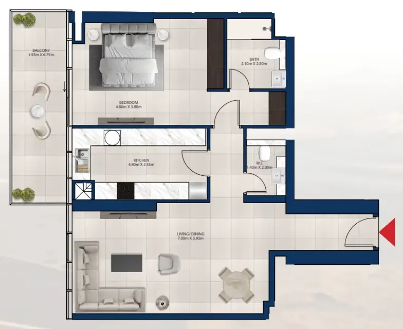 Dubai Investments Real Estate Al Vista floor plan