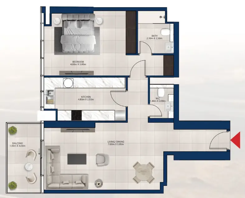 Dubai Investments Real Estate Al Vista floor plan