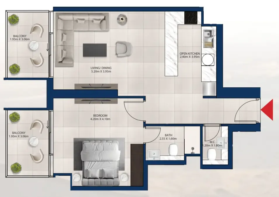 Dubai Investments Real Estate Al Vista floor plan