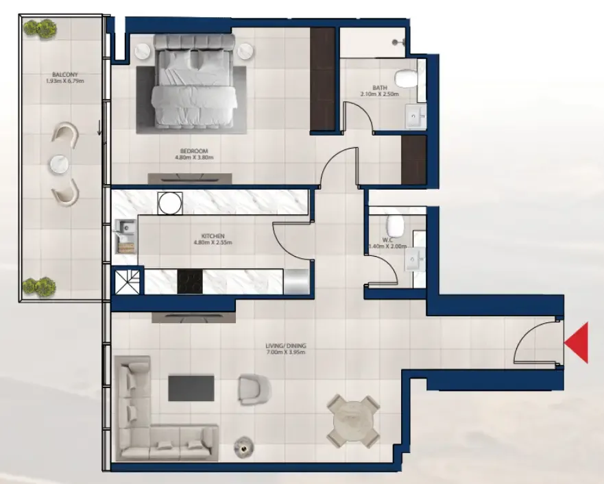 Dubai Investments Real Estate Al Vista floor plan