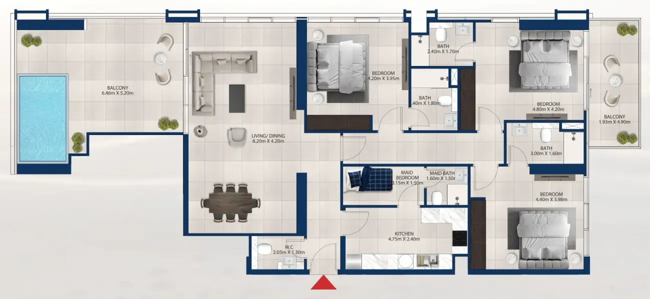 Dubai Investments Real Estate Al Vista floor plan