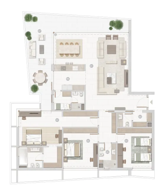 The Solidere International Al Zorah Seaside Hills floor plan