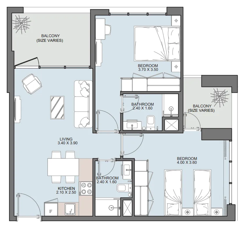 Reportage Properties Alba Tower floor plan