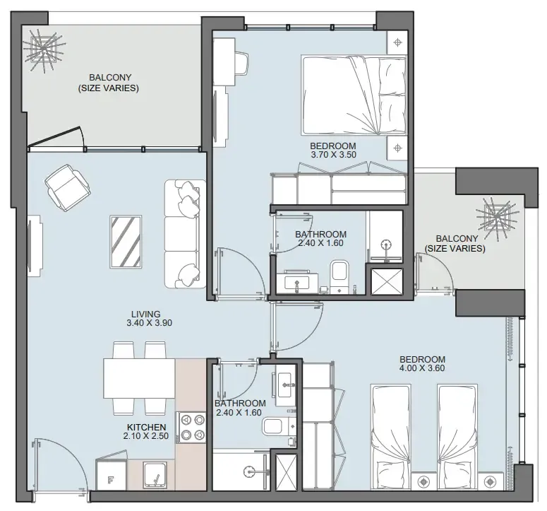 Reportage Properties Alba Tower floor plan