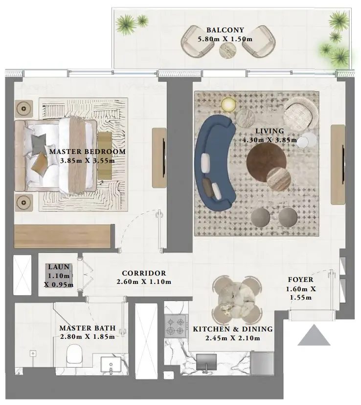 Emaar Albero floor plan