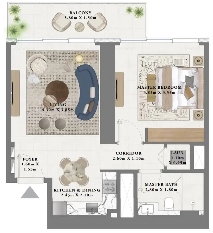 Emaar Albero floor plan