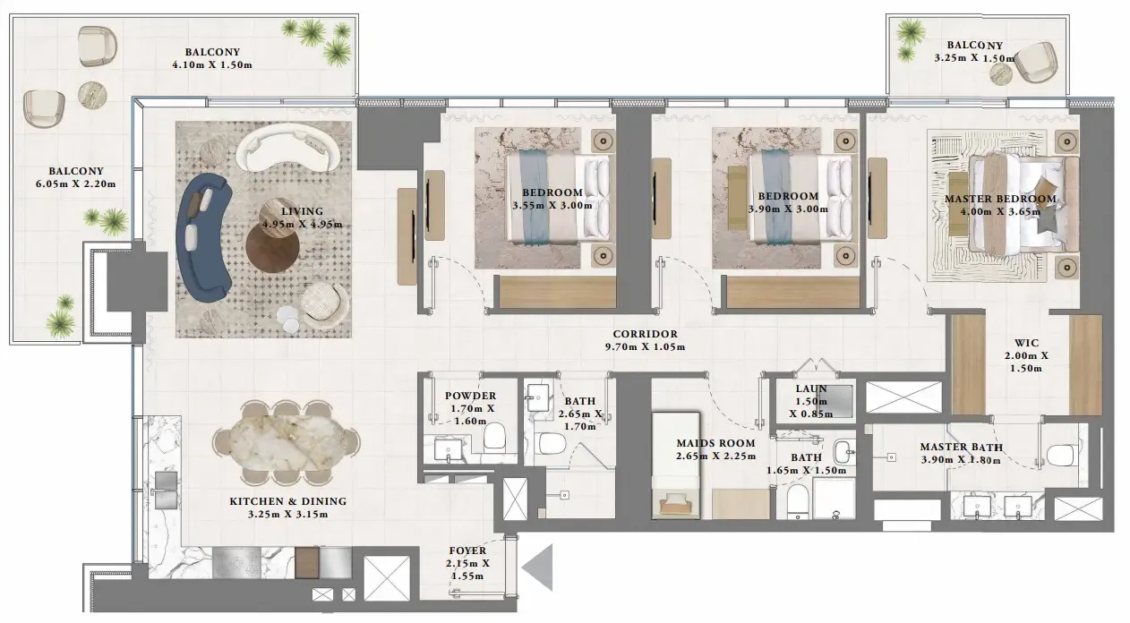 Emaar Albero floor plan