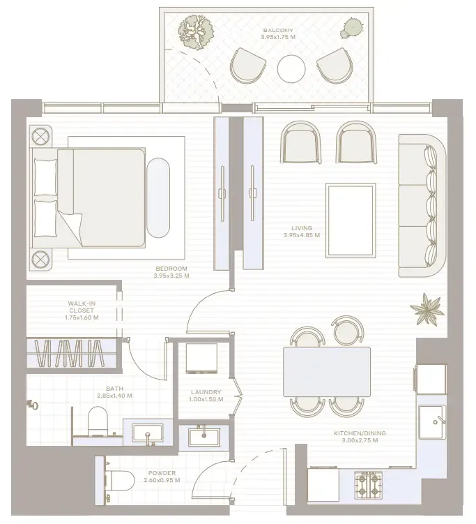 Deyaar Alder in Park Five floor plan