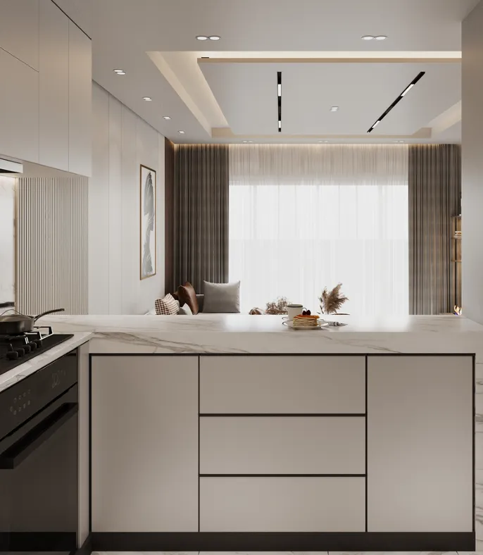 Interior at Almaara Residences in Al Furjan Dubai