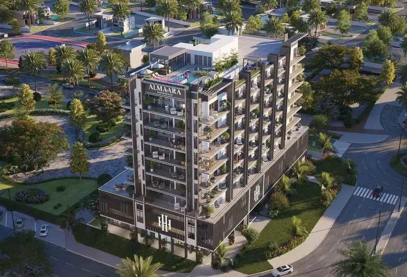 Exterior at Almaara Residences in Al Furjan Dubai
