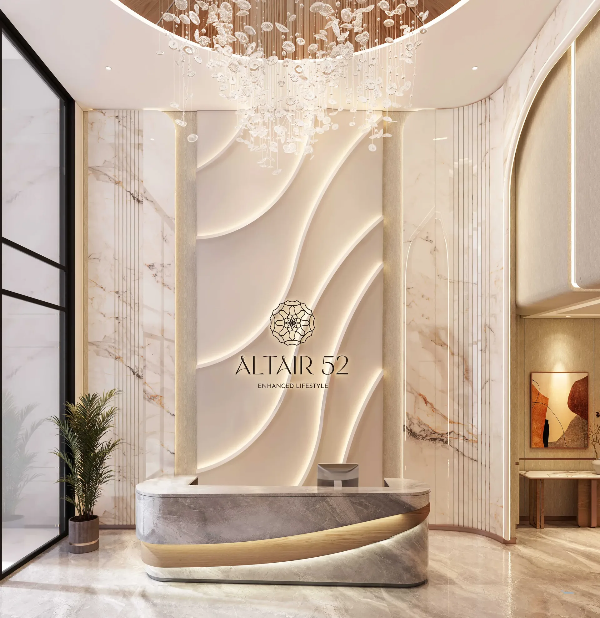 Lobby at Altair 52 in Dubai South Dubai