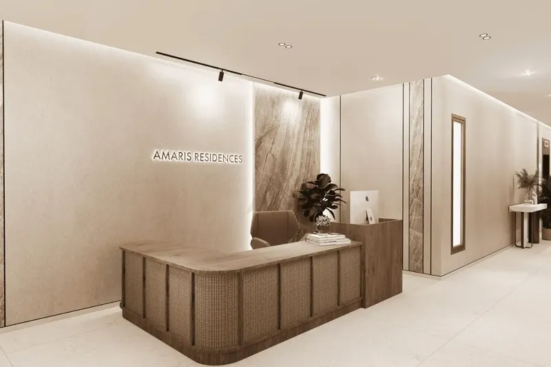 Lobby at Amaris Tower in JVC (Jumeirah Village Circle) Dubai