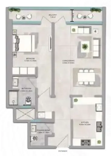 Emirates Properties Real Estate & Development Amwaj Tower floor plan