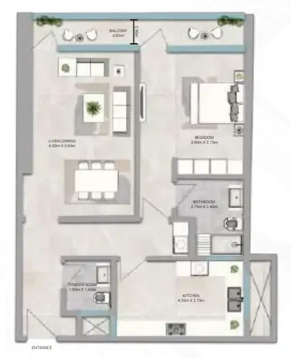 Emirates Properties Real Estate & Development Amwaj Tower floor plan