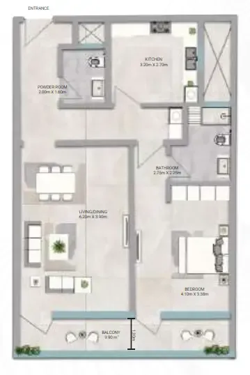Emirates Properties Real Estate & Development Amwaj Tower floor plan