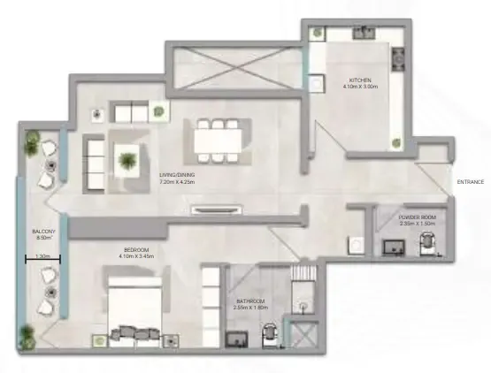 Emirates Properties Real Estate & Development Amwaj Tower floor plan
