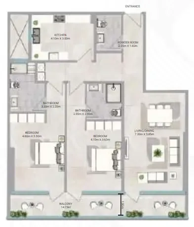 Emirates Properties Real Estate & Development Amwaj Tower floor plan