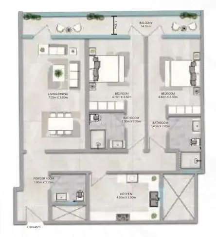 Emirates Properties Real Estate & Development Amwaj Tower floor plan