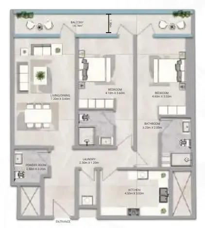 Emirates Properties Real Estate & Development Amwaj Tower floor plan