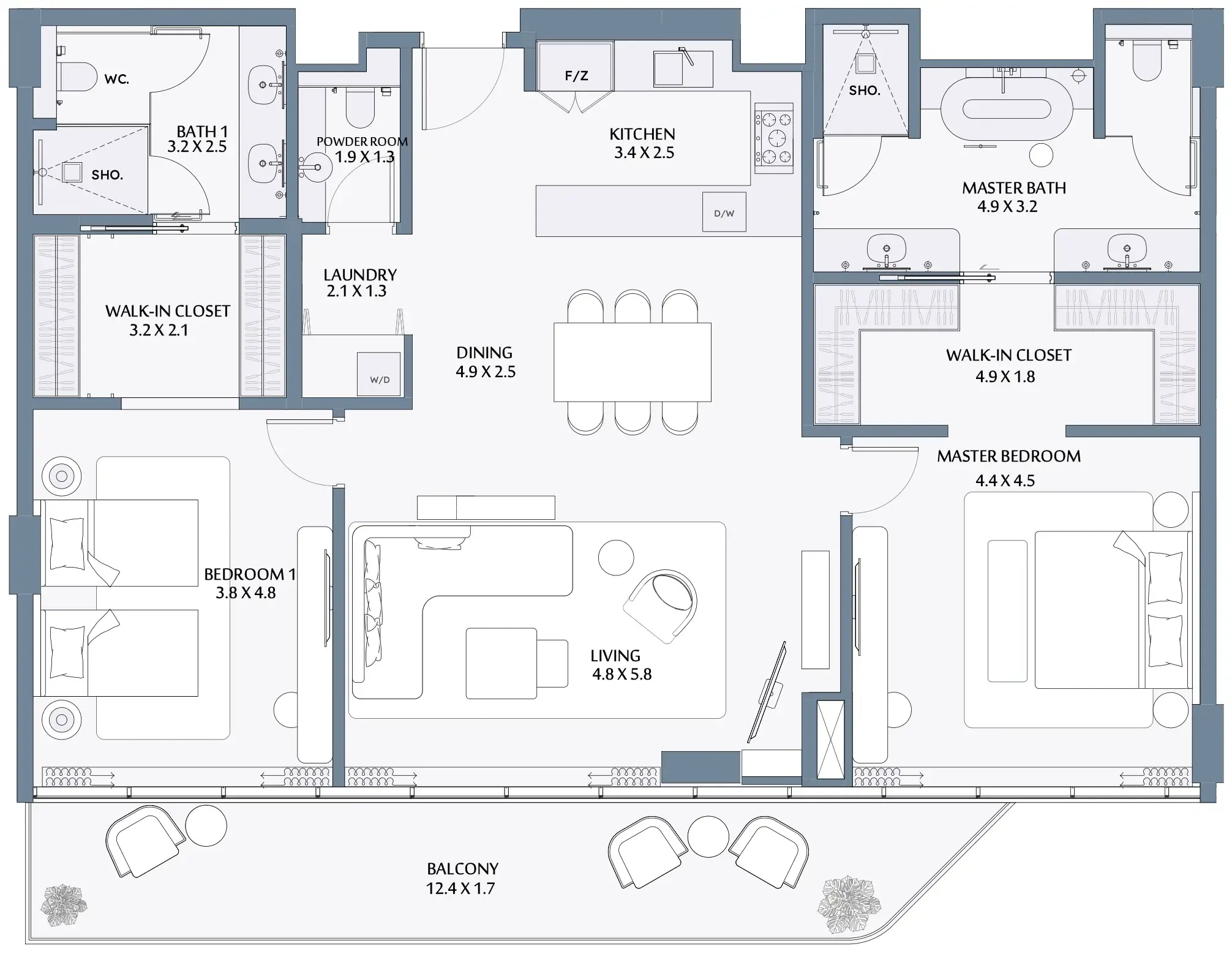 RAK Properties Anantara Mina floor plan