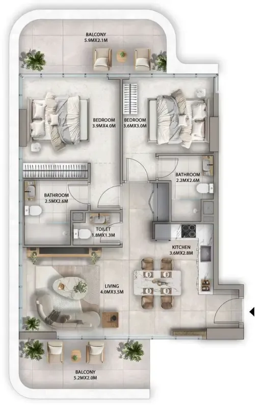 Karma Developers Antalya floor plan