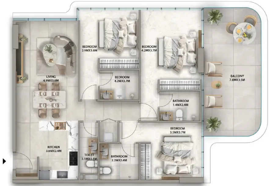 Karma Developers Antalya floor plan