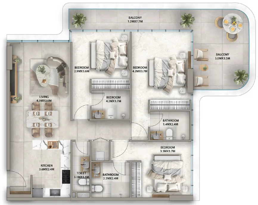 Karma Developers Antalya floor plan