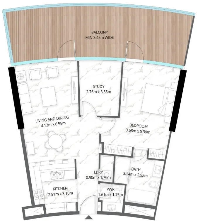 BNW Developments Aqua Arc floor plan