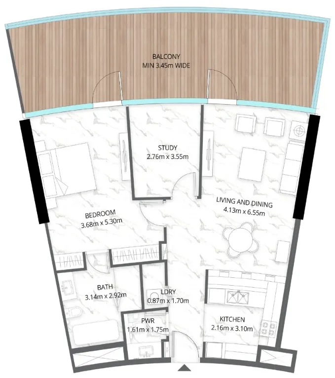 BNW Developments Aqua Arc floor plan