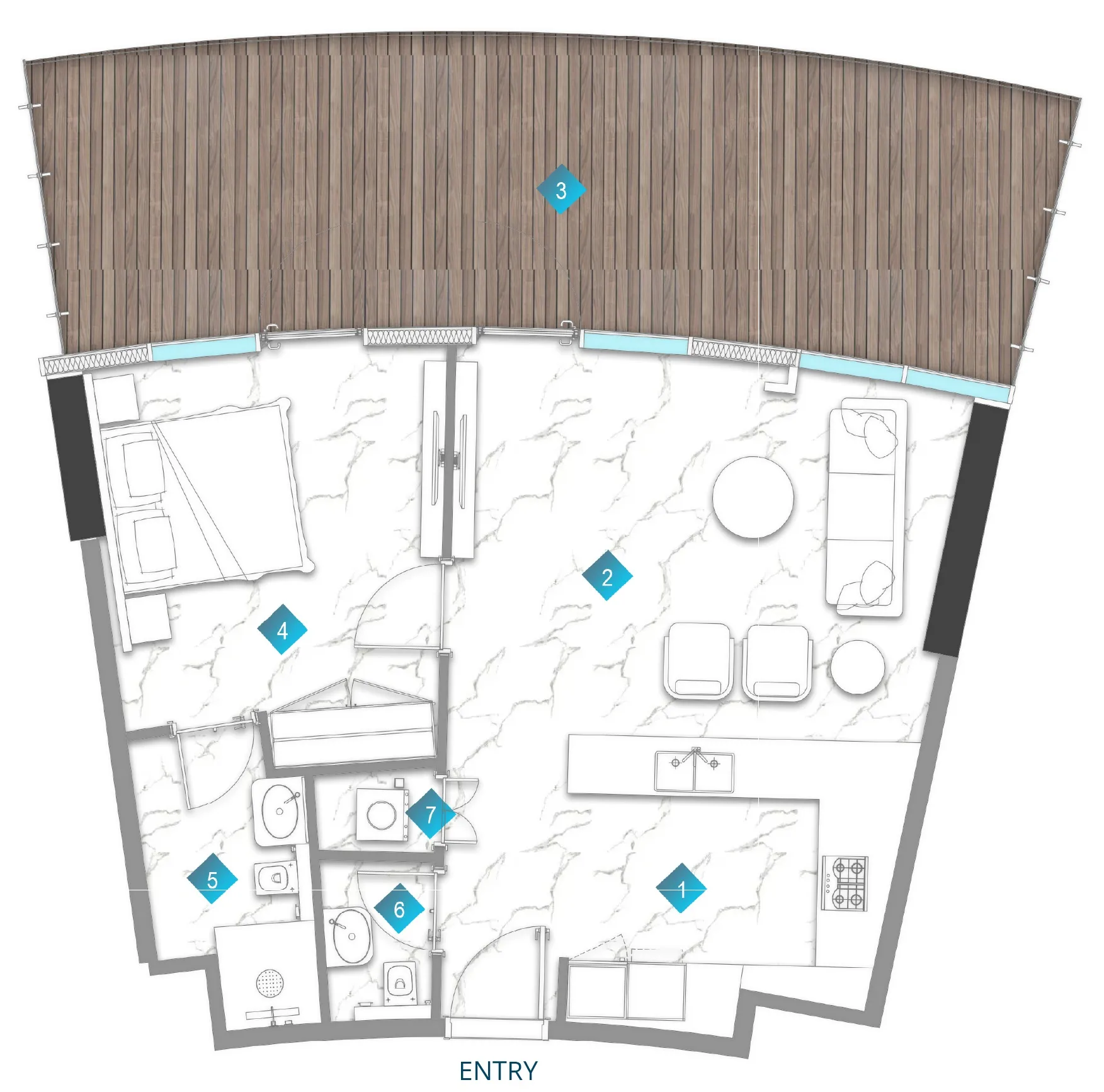 BNW Developments Aqua Arc floor plan