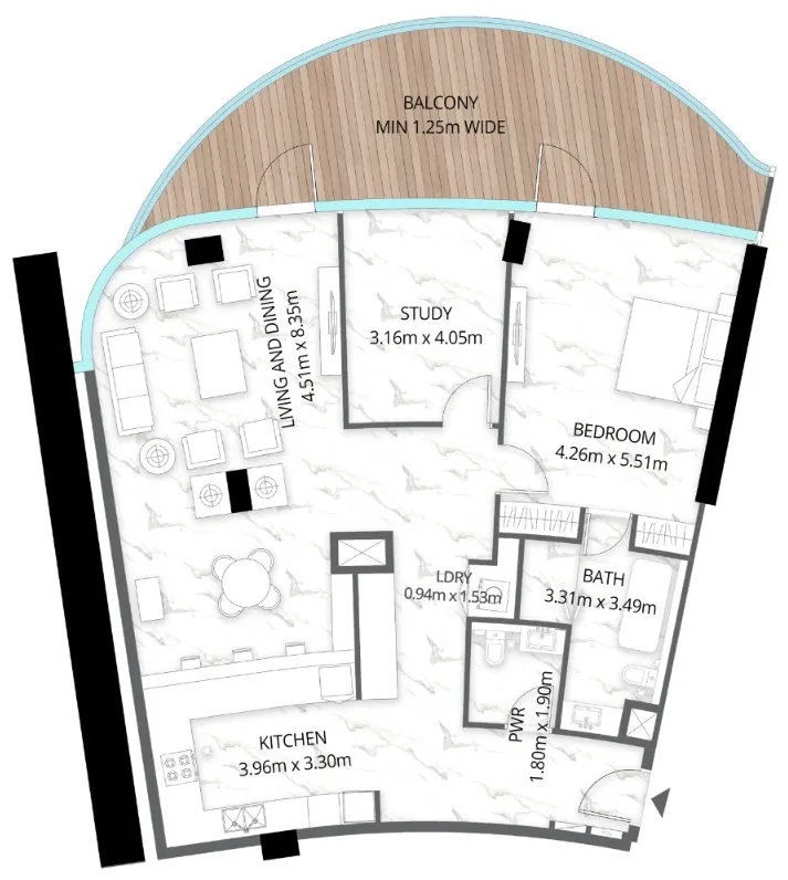 BNW Developments Aqua Arc floor plan
