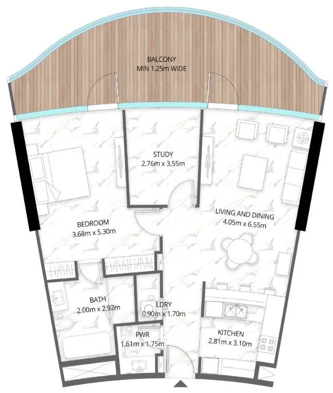 BNW Developments Aqua Arc floor plan