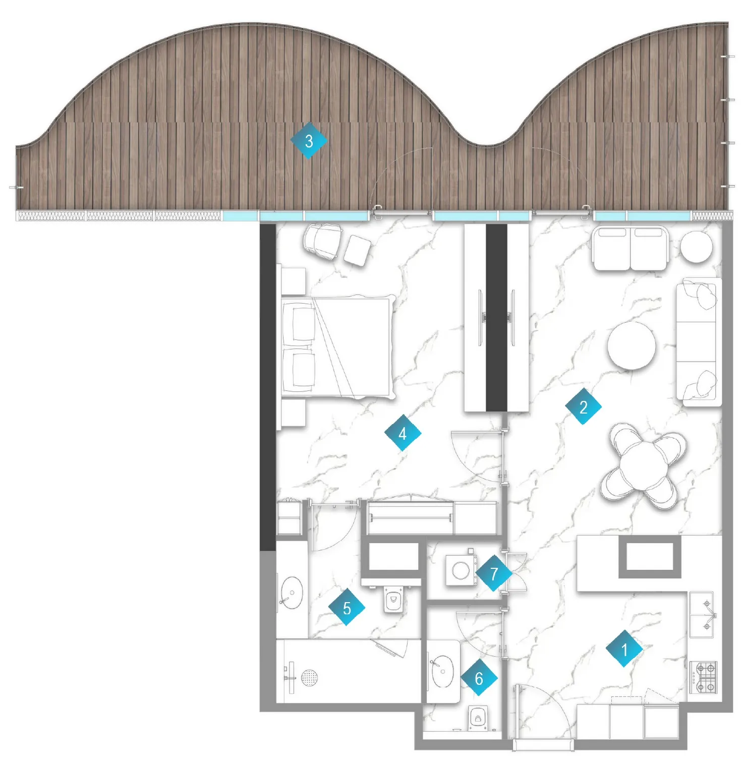 BNW Developments Aqua Arc floor plan
