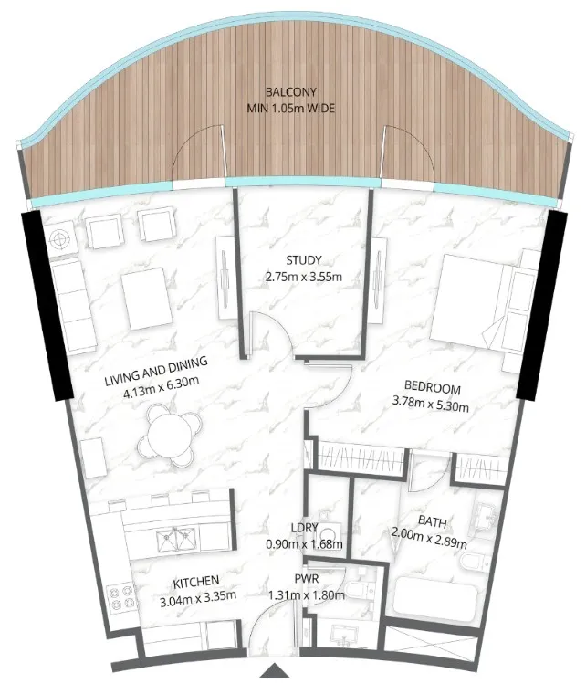 BNW Developments Aqua Arc floor plan