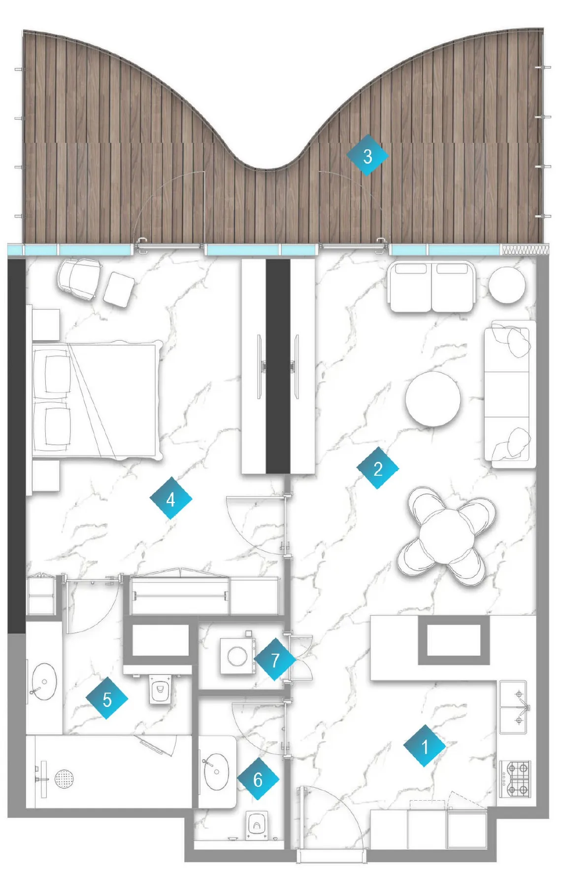 BNW Developments Aqua Arc floor plan