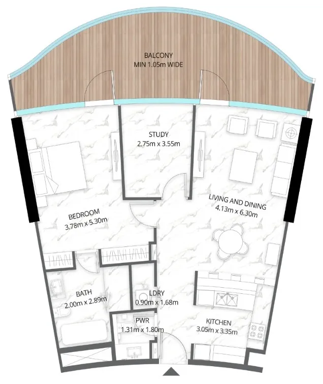 BNW Developments Aqua Arc floor plan