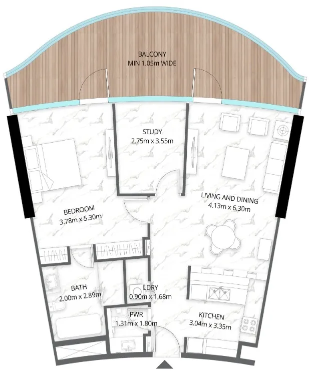 BNW Developments Aqua Arc floor plan