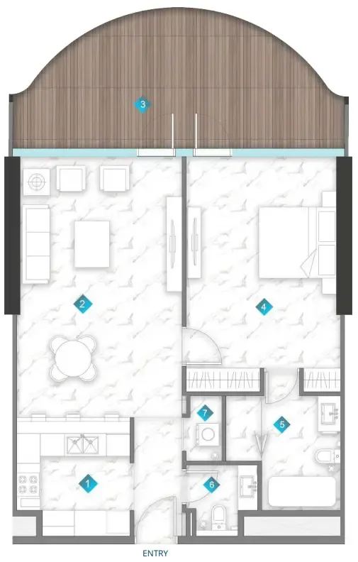 BNW Developments Aqua Arc floor plan