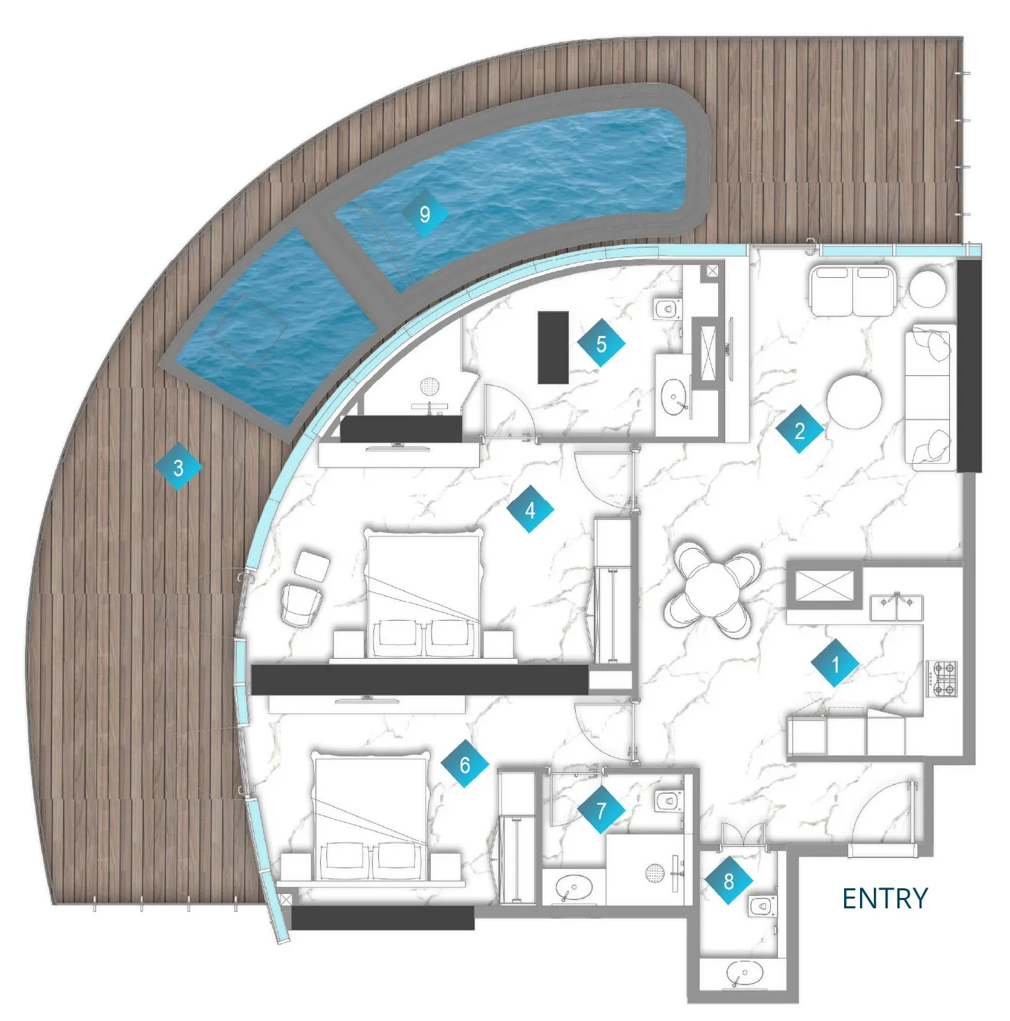 BNW Developments Aqua Arc floor plan