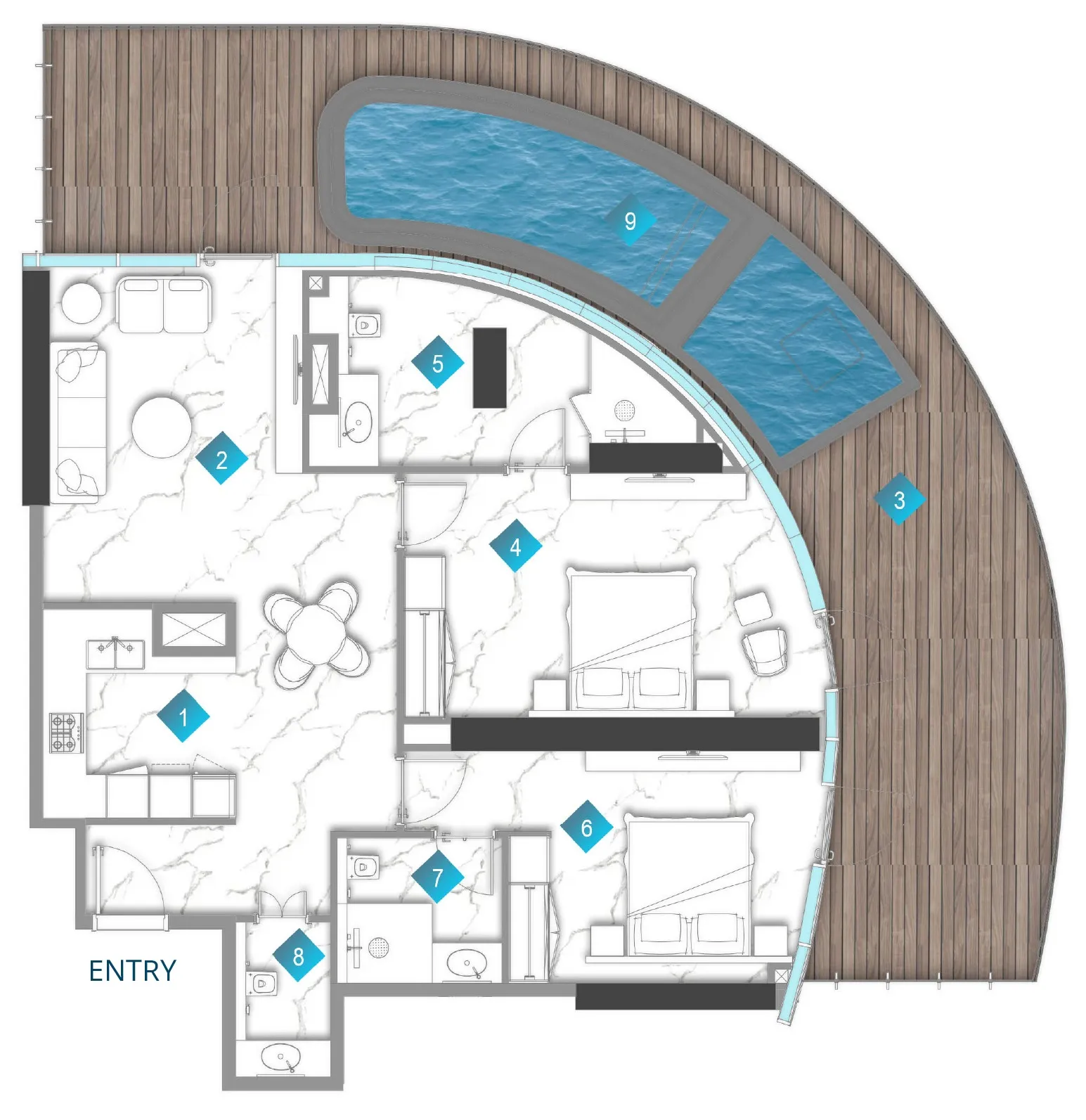 BNW Developments Aqua Arc floor plan