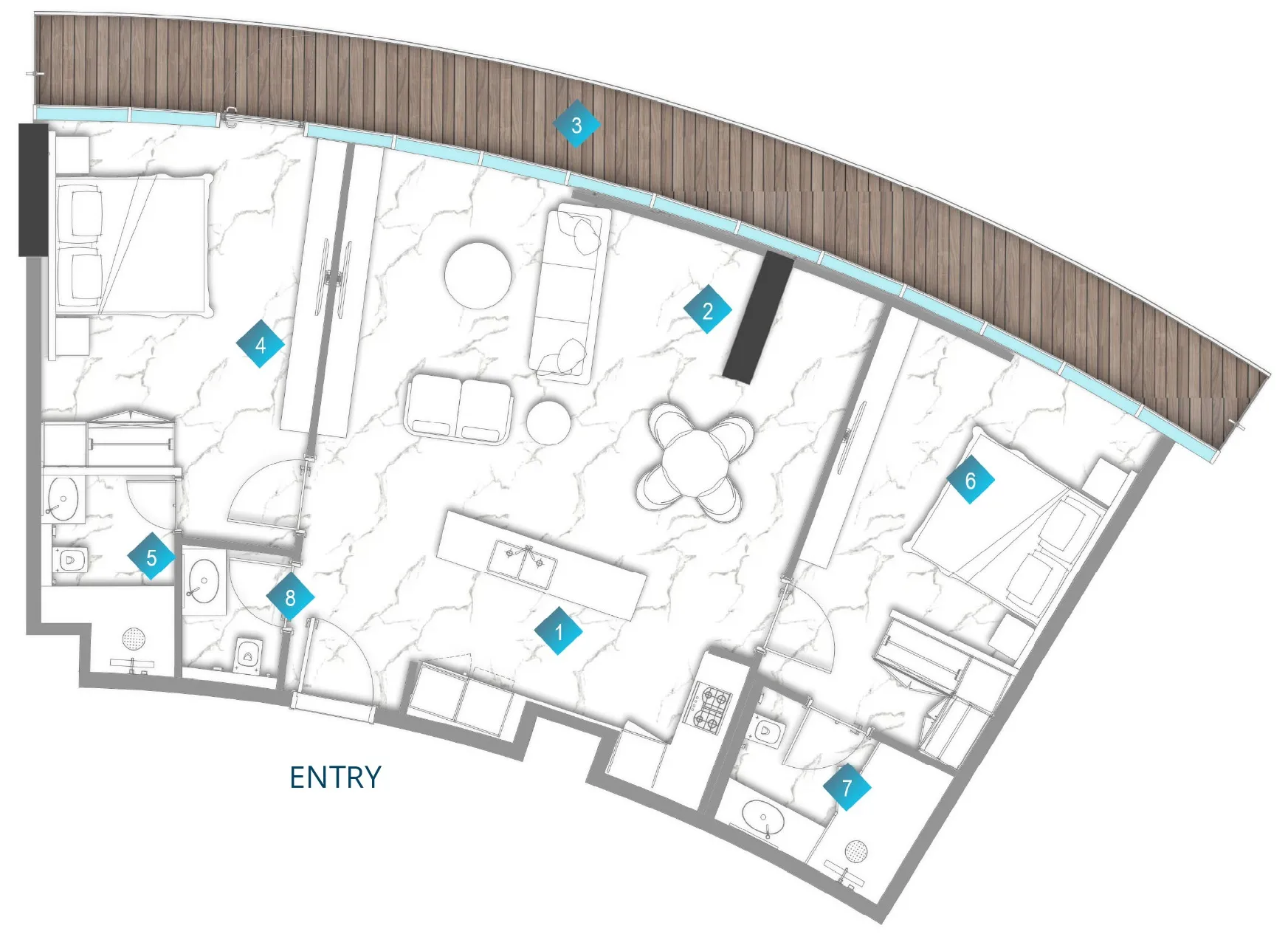 BNW Developments Aqua Arc floor plan